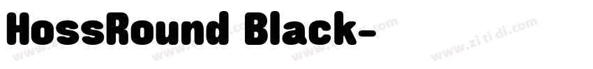 HossRound Black字体转换